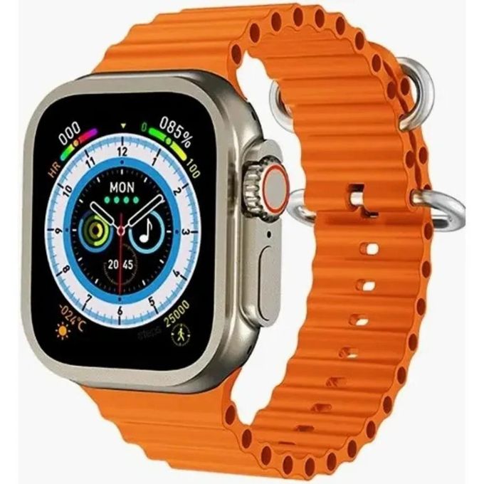 Ultra Smartwatch Bluetooth Calling Function Multi-sports modes Bright Screen Time Setting Easy to use - Orange