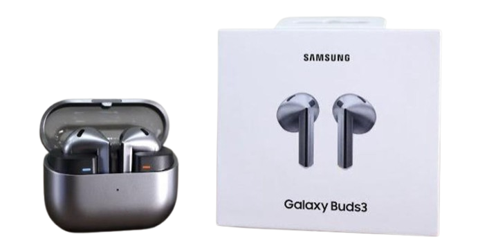 Samsung Galaxy Buds3 SM-R530 True Wireless Earbuds Charging Case Only-Silver